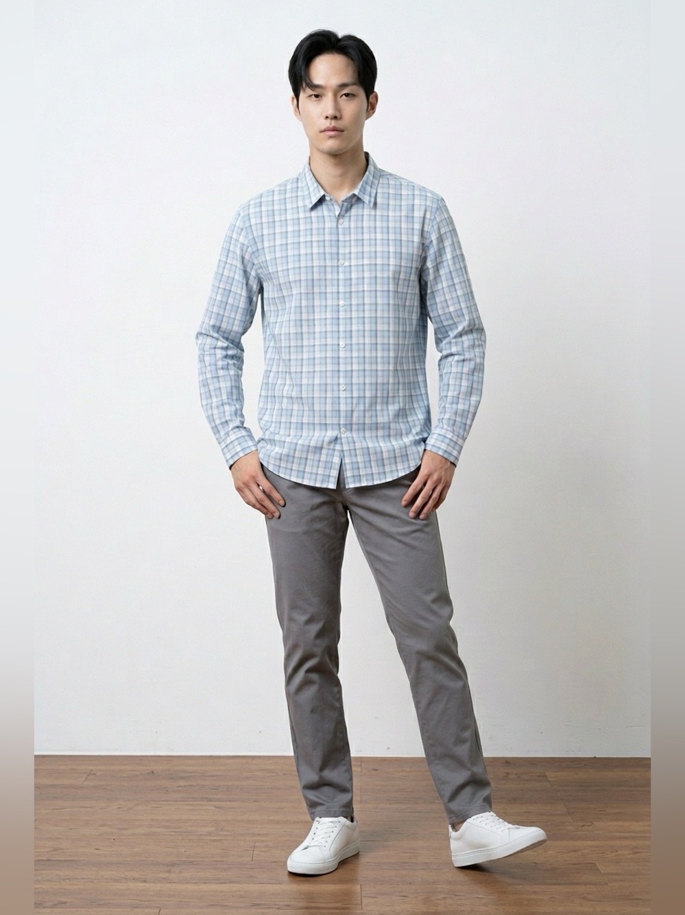 Calvin Klein long sleeve button down shirt.